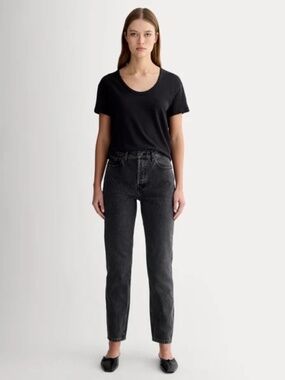 Everlane The 90s Cheeky Jean in Washed Black Denim | Size 29